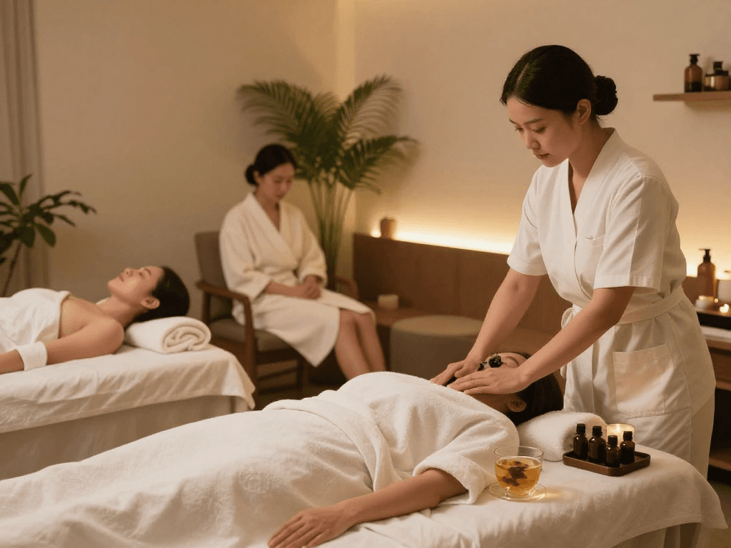 Relaxation therapy at https://www.balancedmassage.org/ with soothing ambiance in a premium massage studio.