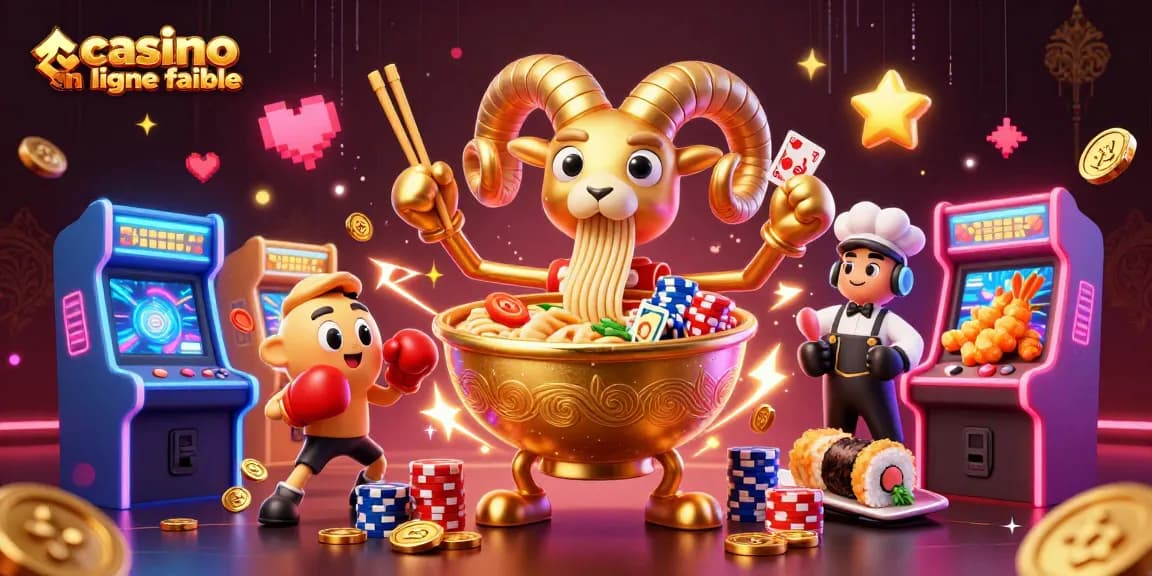 Obtenez une expérience amusante avec le casino en ligne fiable grâce à un bol de ramen géant et ses compagnons de jeu.