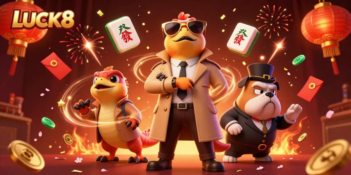 Join LUCK8 in a vibrant casino atmosphere filled with excitement and winning chances.