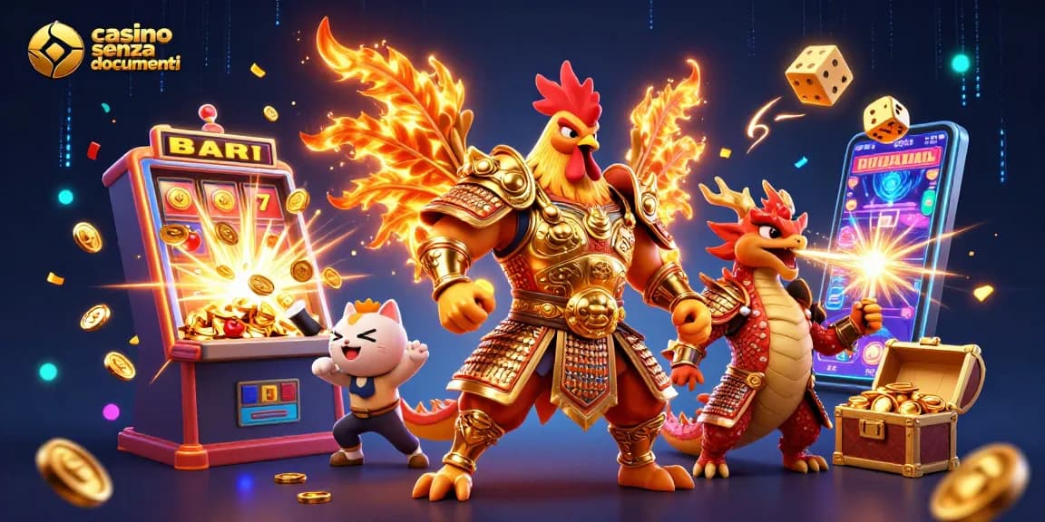 Vivi l'emozione nei casino senza documenti con personaggi dinamici e un'esplosione di jackpot.