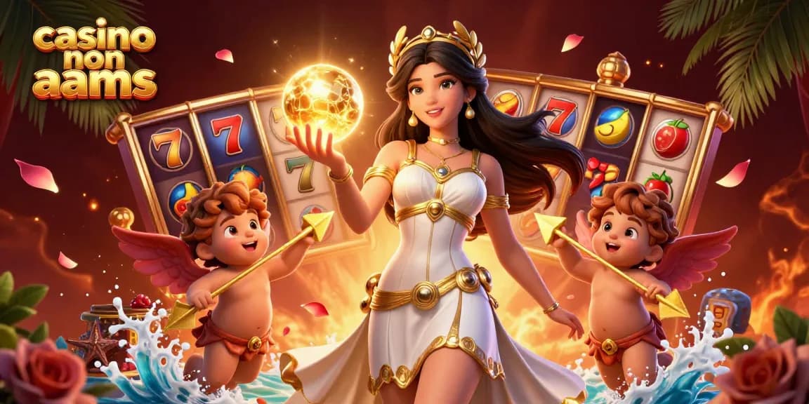 Partecipa a emozionanti jackpot nei casino non aams con questa scena vibrante e festosa.