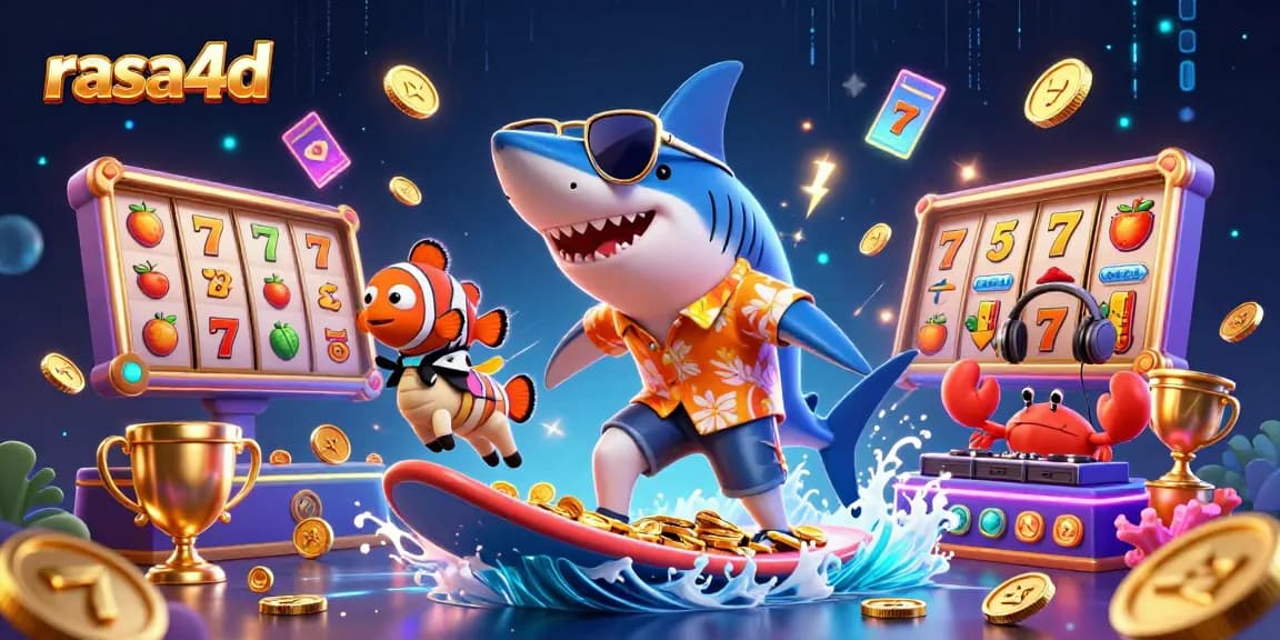 Experience the thrill of rasa4d with a vibrant 3D casino scene full of excitement.