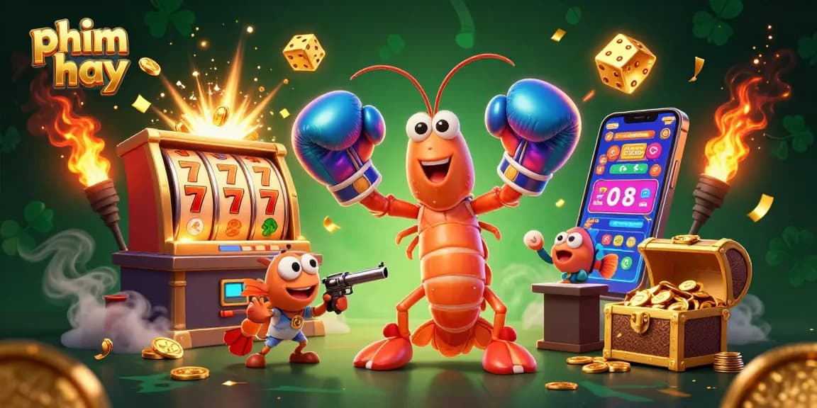 Engage with phim hay as the mantis shrimp and friends deliver a lively casino jackpot scene.