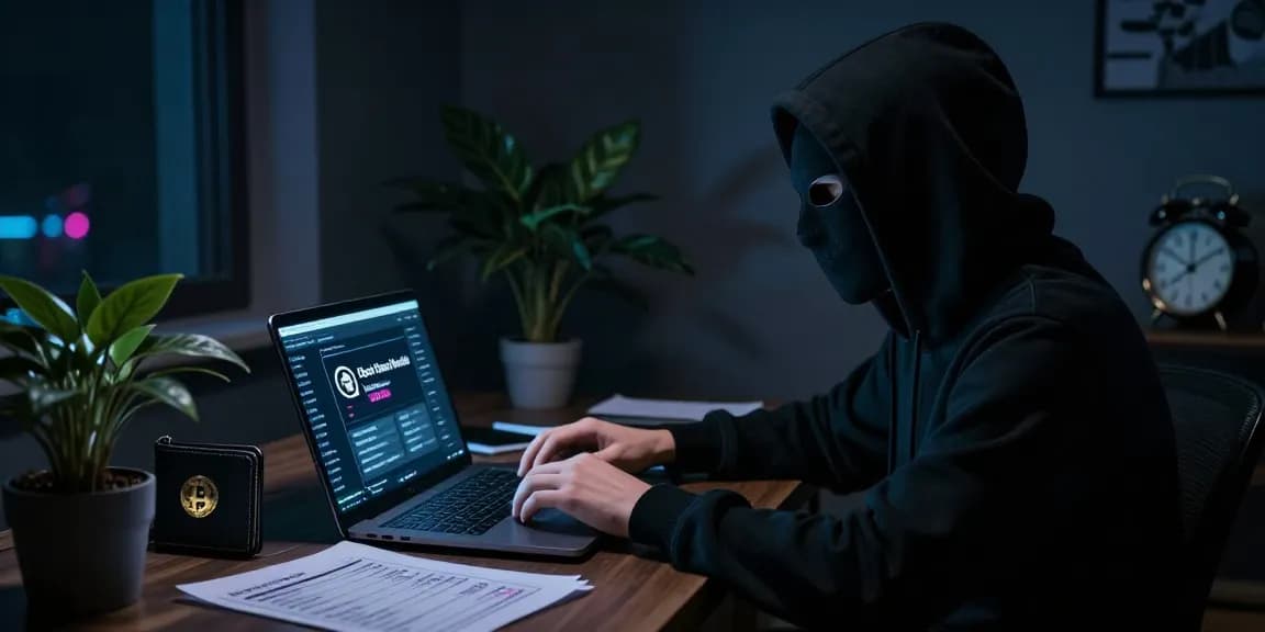 Exploring the Best Darknet Markets 2026 in a mysterious underground setting, featuring a person engaged with a laptop amidst dark, atmospheric elements.