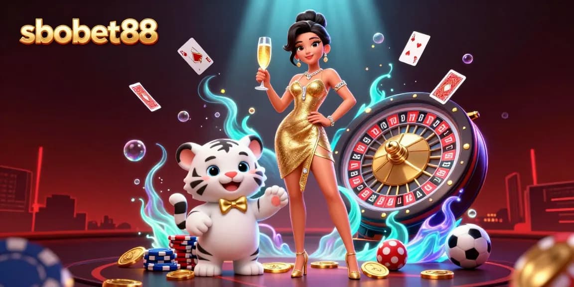Experience the excitement of sbobet88 betting with a glamorous character and lucky tiger