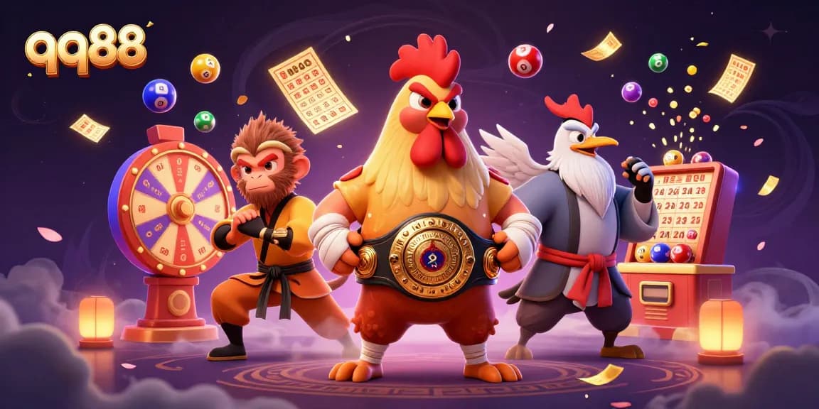 Engage in thrilling gambling action with qq88 featuring a dynamic casino scene.