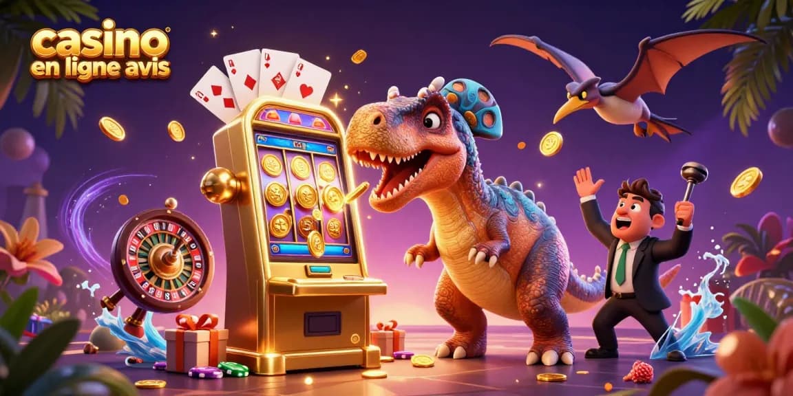 Casino en ligne avis : un pachycephalosaurus fait gagner des devises sur une machine à sous