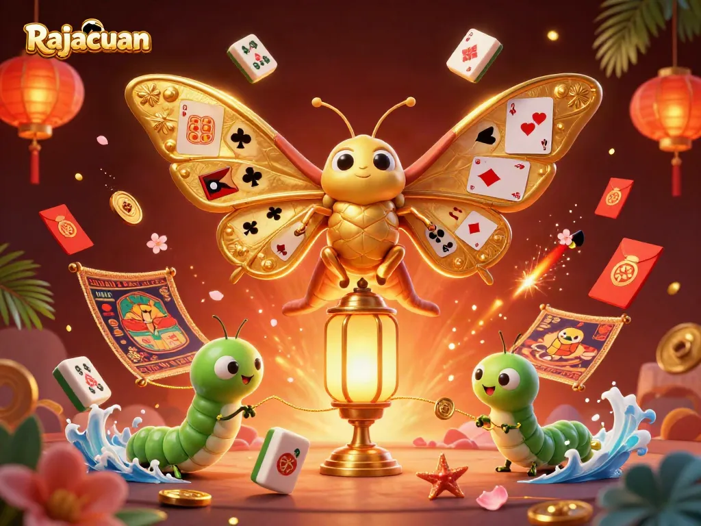Join Rajacuan's 3D anụmayal fly to extraordinary casino wins amidst vibrant mahjong tiles.