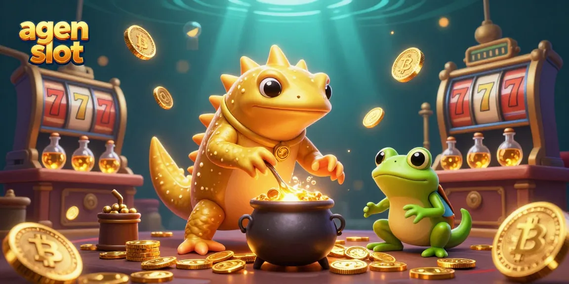Experience engaging agen slot games with our captivating golden alchemist scene.