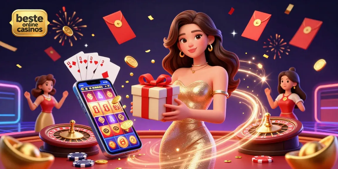 Experience the excitement of beste online casinos with festive elements and dynamic gaming visuals.