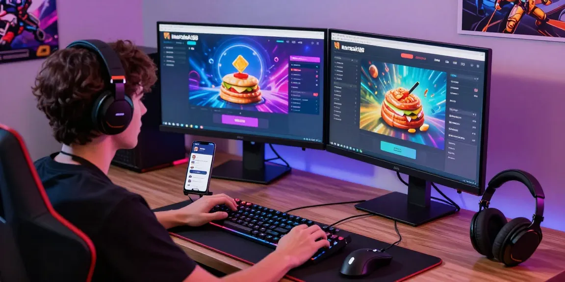 Pengguna martabak188 menjelajahi platform permainan digital dengan antarmuka yang menarik.