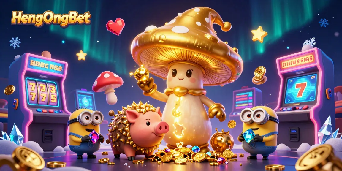 Experience exciting gameplay at HengOngBet featuring magical gaming characters and slot machines.
