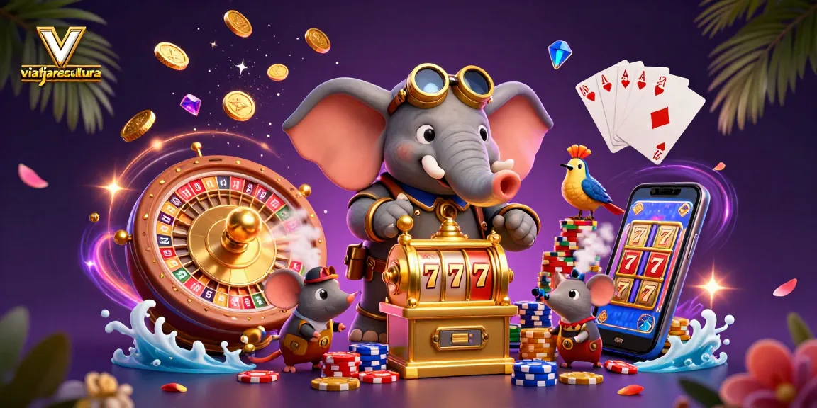 Experience epic wins with viatjarescultura's immersive 3D slot machine scene bursting with vibrant casino action.