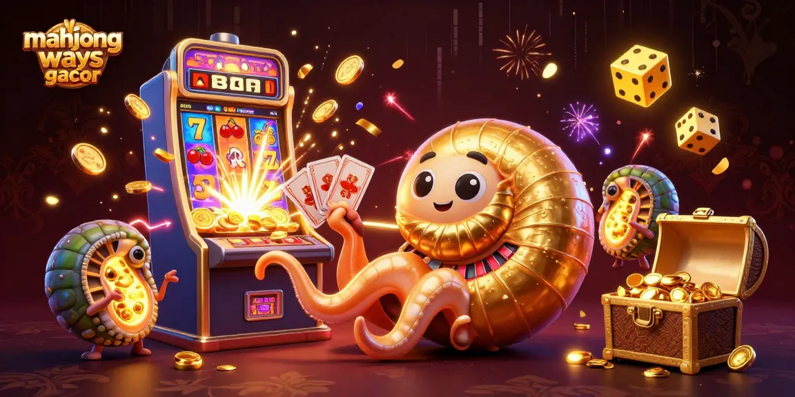 Experience the thrill of mahjong ways gacor with vibrant slot machine explosions and card gameplay elements.