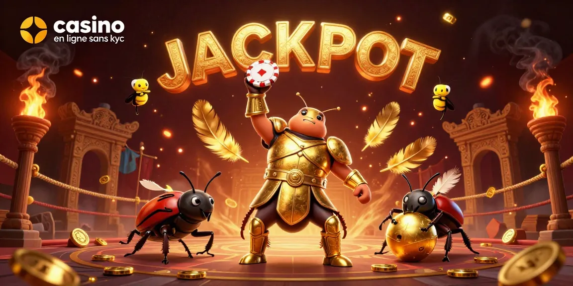 Gagnez avec le casino en ligne sans KYC dans cette illustration dynamique de jeu.