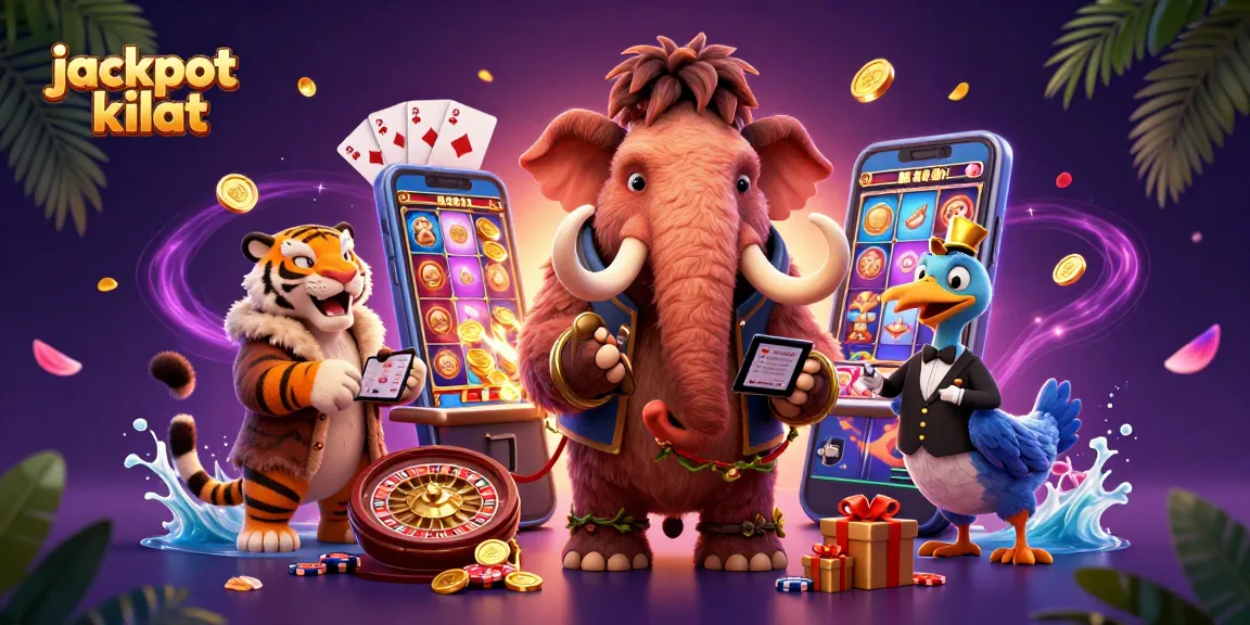 Experience thrilling wins with jackpot kilat in a vibrant 3D casino scene filled with excitement.