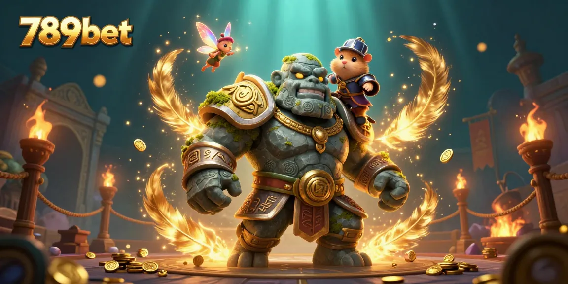 Experience thrilling gambling action with 789bet's fantastical 3D characters and casino elements.