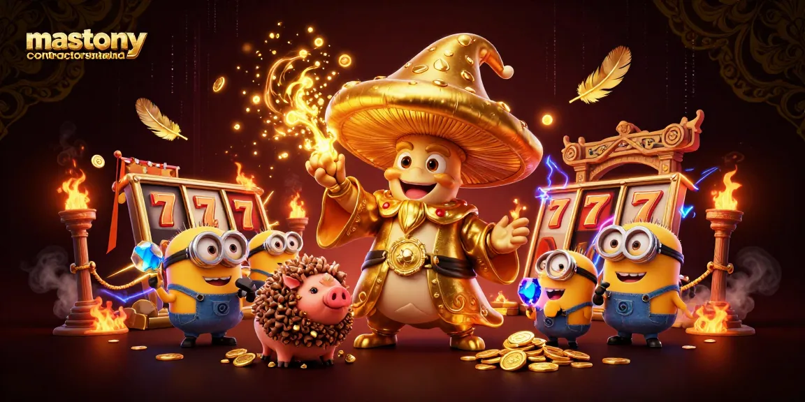 Experience thrilling gameplay action with masonrycontractorstatenisland's vibrant slot game scene featuring golden characters and dazzling treasures.