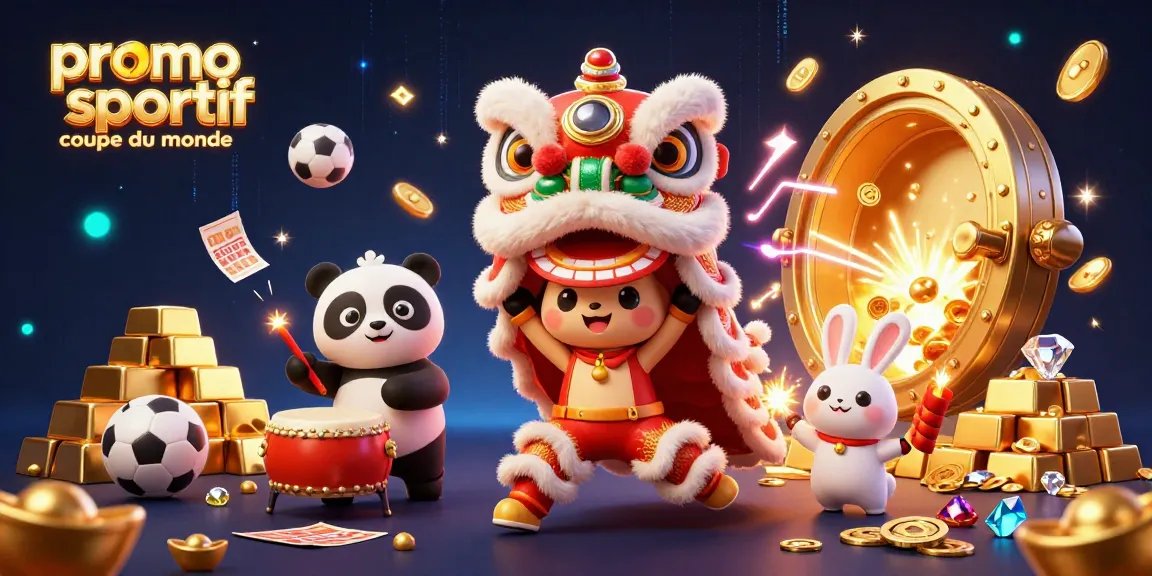 Promo paris sportif coupe du monde : Plongez dans l'univers du pari sportif avec des personnages captivants et des éléments de casino.