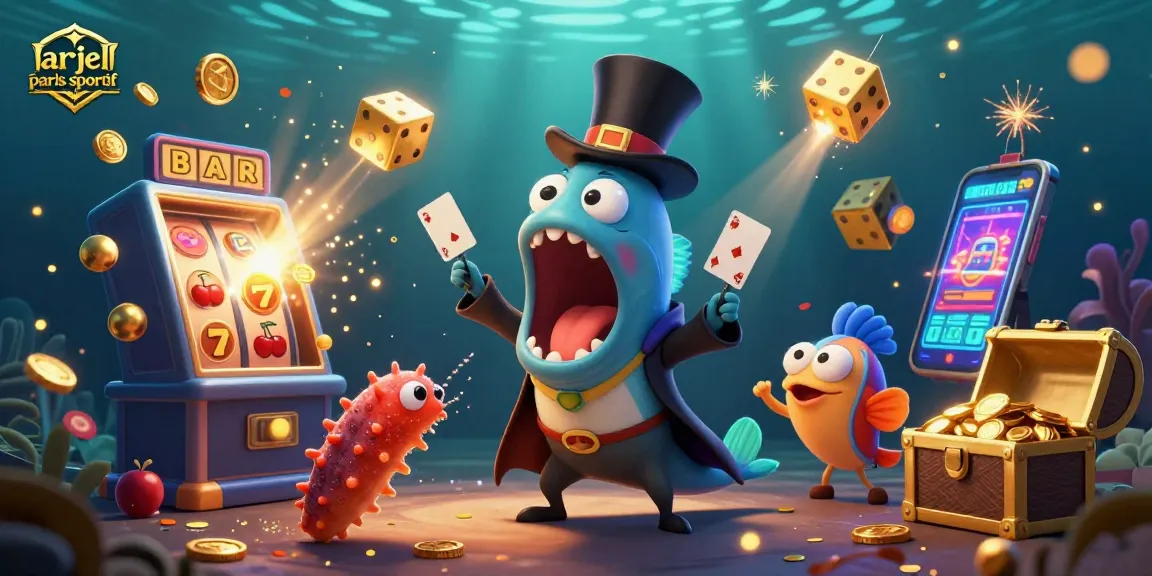 L'éblouissant arjel paris sportif met en scène un poisson-lanterne et une anguille dans un univers passionnant de jeux de casino.