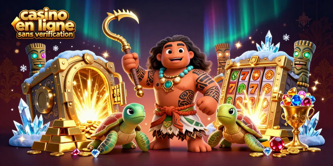 Plongez dans le monde du casino en ligne sans vérification avec ce décor riche et dynamique, où un faucon polynésien emblématique rencontre la magie des jeux.