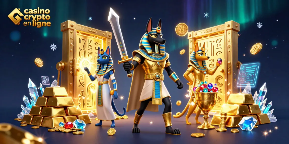 Vivez l'excitation du casino crypto en ligne avec un combattant et des trésors étincelants.