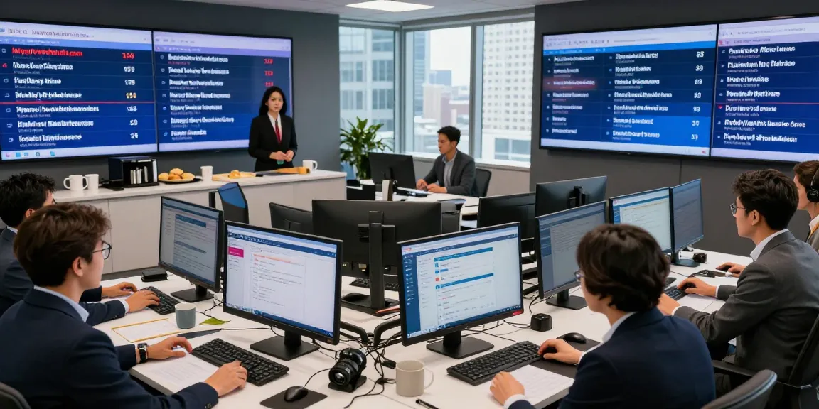 Dynamic digital newsroom with diverse journalists creating engaging news for https://www.theindaily.com.