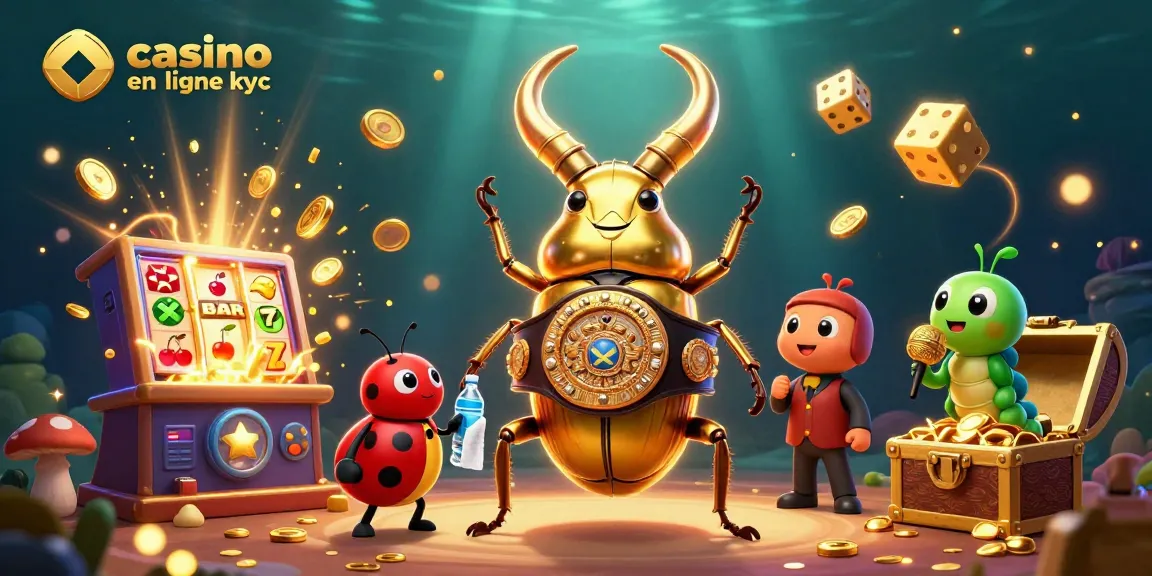 Vivez l'excitation d'un casino en ligne sans KYC avec des personnages jouant autour d'une machine à sous spectaculaire.